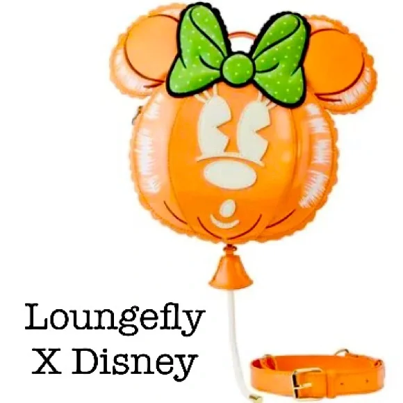 Stitch Shoppe Minnie Mouse Pumpkin Balloon Crossbody Bag-Free Disney Pin Stitch Shoppe Minnie Mouse Pumpkin Balloon Crossbody Bag  main image 4